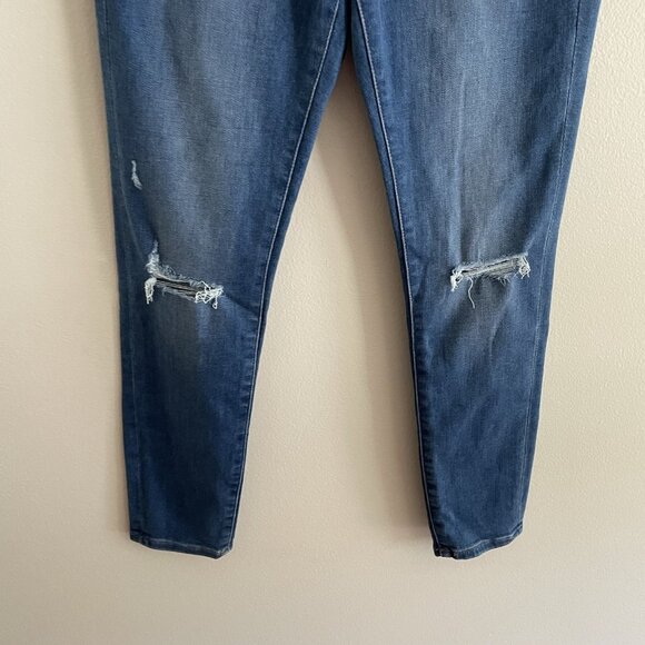 Express Women 2S Ripped Denim Stretch Supersoft High Rise Skinny Jeans NWT - Picture 5 of 16